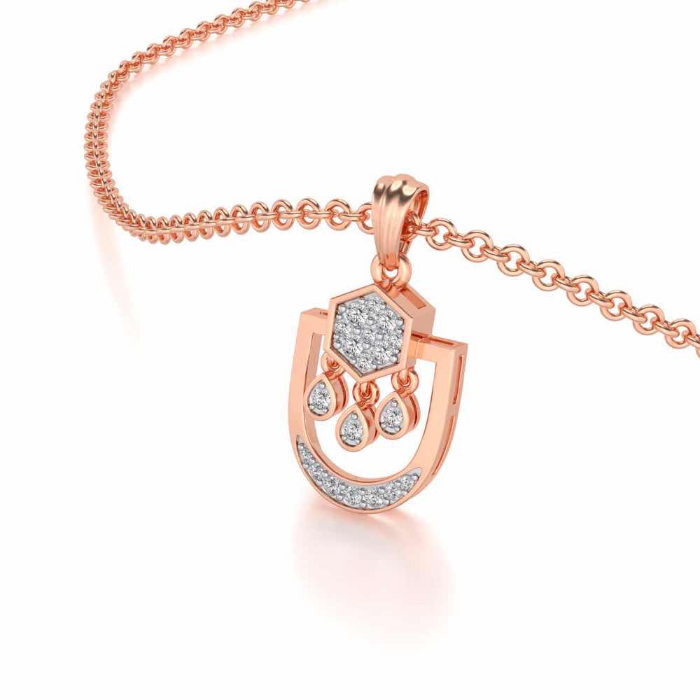 Anchorite Silver Pendant - Rose Gold - Image 2