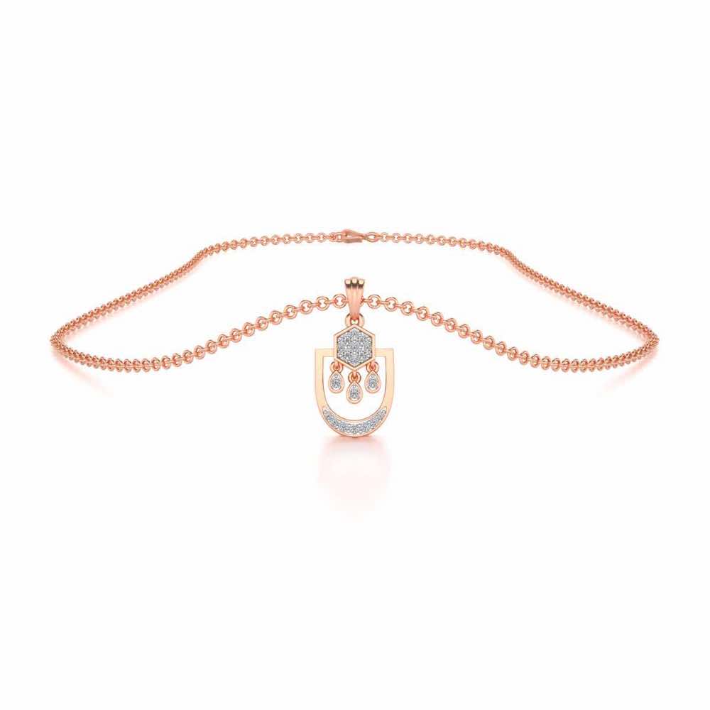 Anchorite Silver Pendant - Rose Gold - Image 3