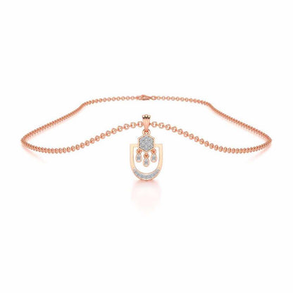 Anchorite Silver Pendant - Rose Gold - Image 3
