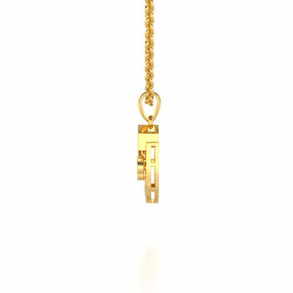 Anchorite Silver Pendant - Yellow Gold - Image 4
