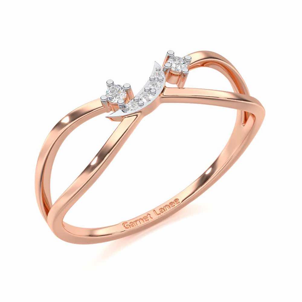 Angelic Aura Silver Ring - Rose Gold - Image 1