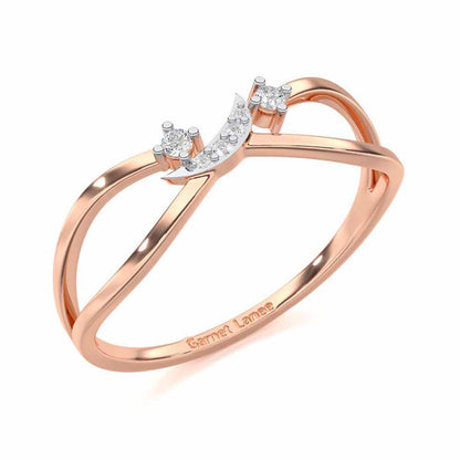 Angelic Aura Silver Ring - Rose Gold - Image 1