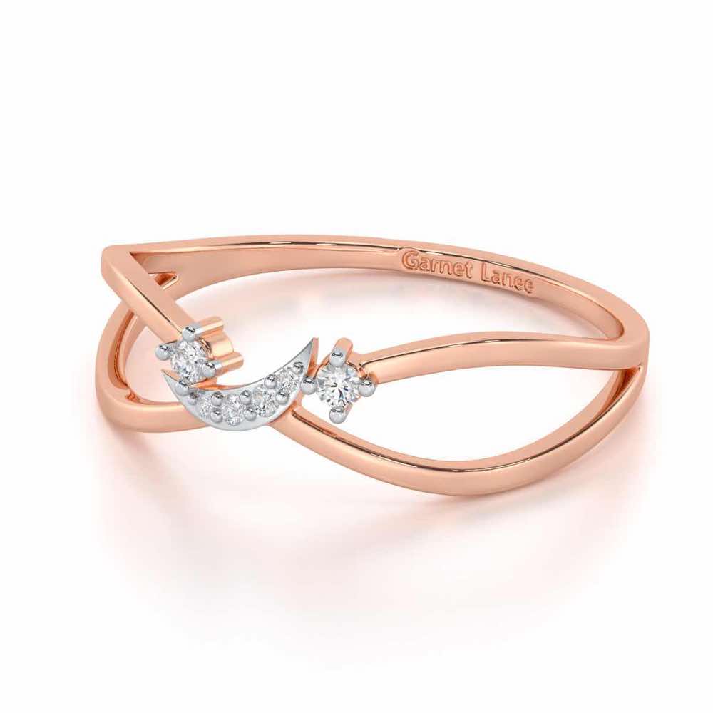 Angelic Aura Silver Ring - Rose Gold - Image 2