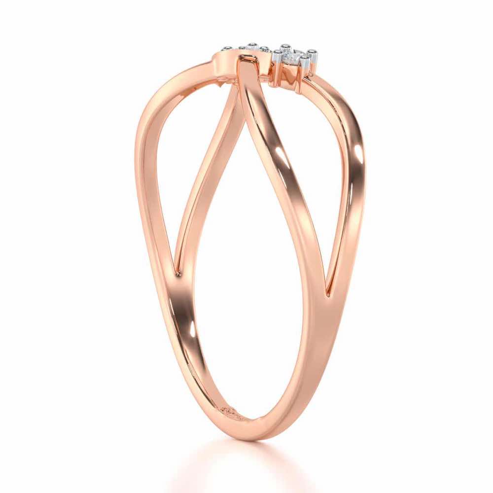 Angelic Aura Silver Ring - Rose Gold - Image 3