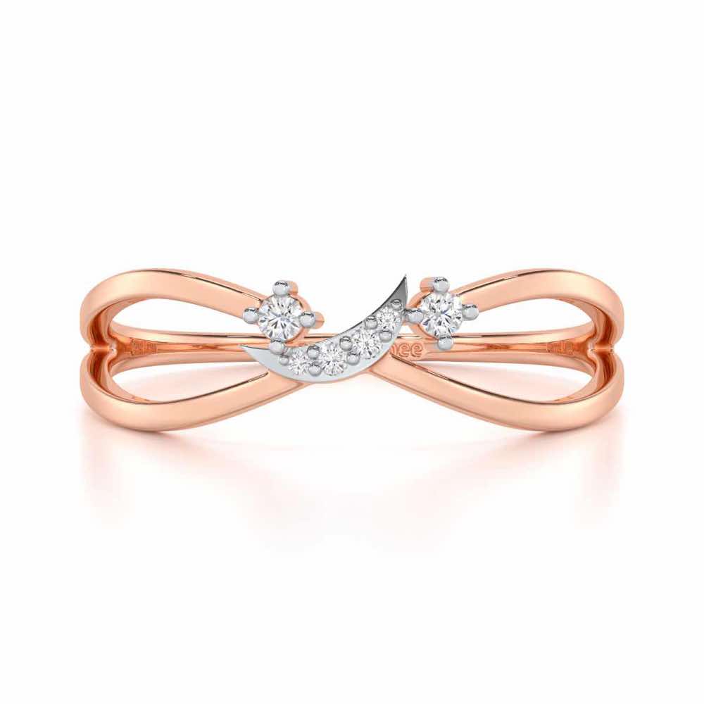 Angelic Aura Silver Ring - Rose Gold - Image 4