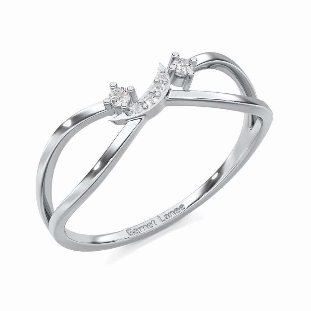 Angelic Aura Silver Ring - White Gold - Image 1