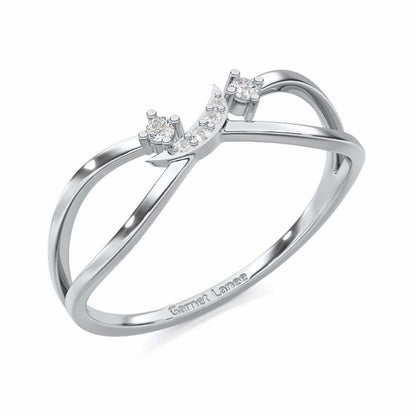 Angelic Aura Silver Ring - White Gold - Image 1