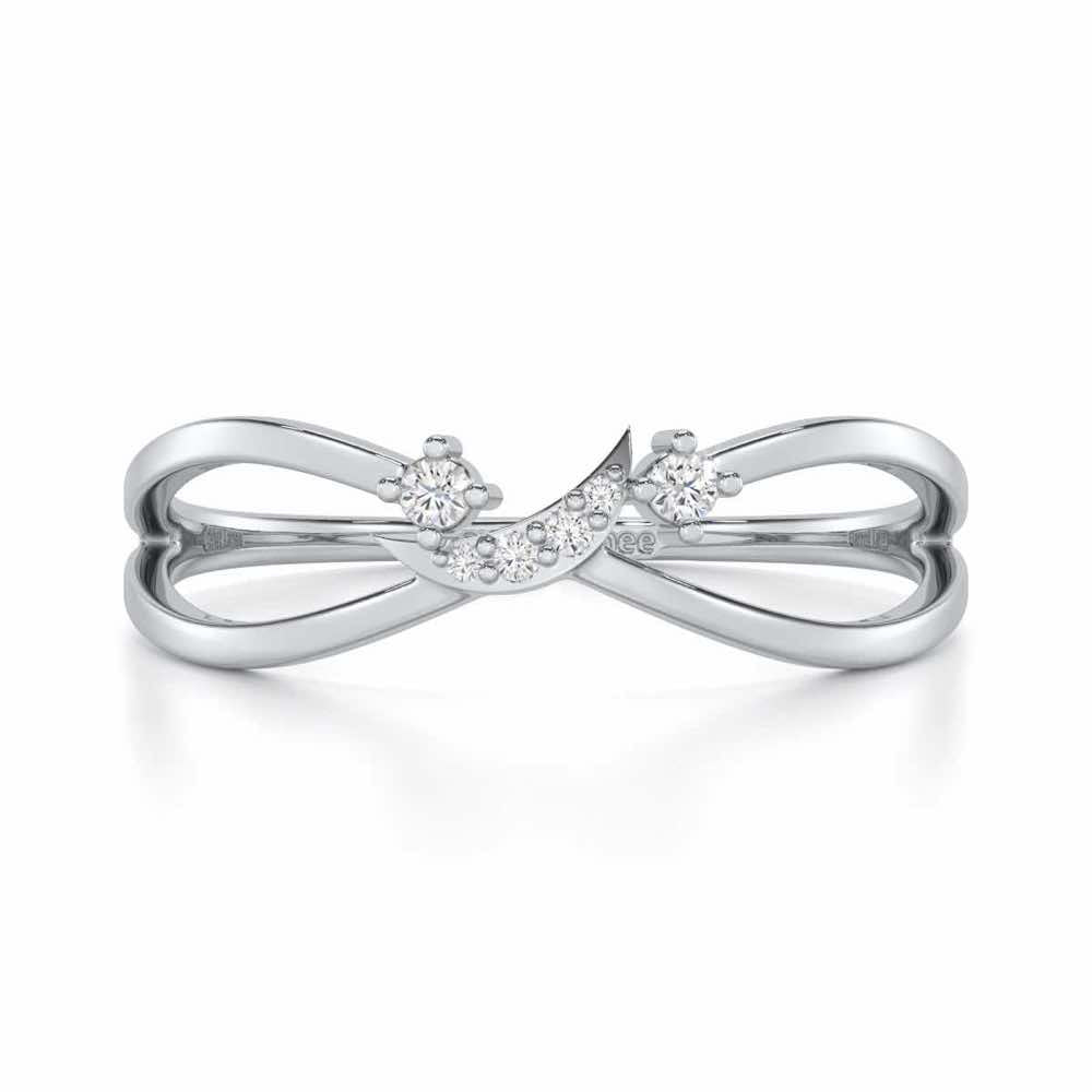 Angelic Aura Silver Ring - White Gold - Image 4