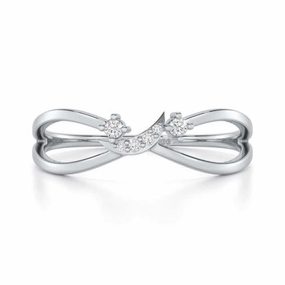 Angelic Aura Silver Ring - White Gold - Image 4