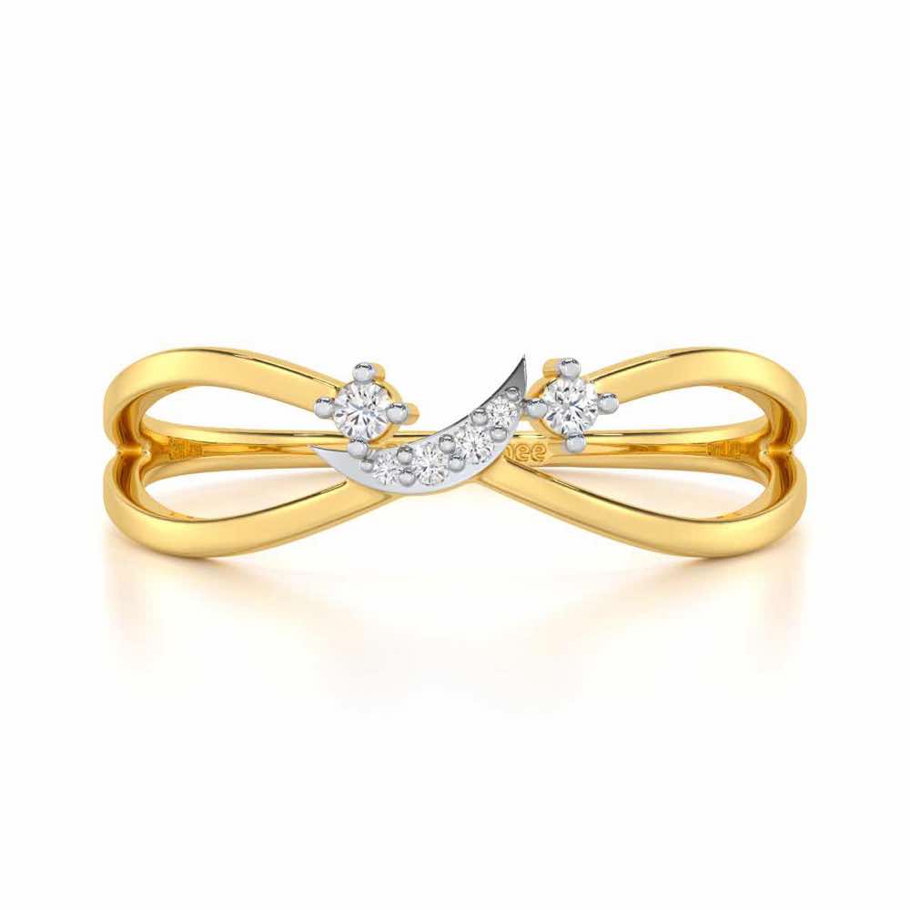 Angelic Aura Silver Ring - Yellow Gold - Image 4
