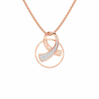 Anhati Silver Pendant - Rose Gold - Image 1