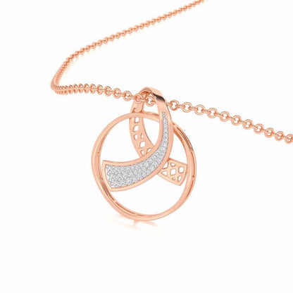 Anhati Silver Pendant - Rose Gold - Image 2