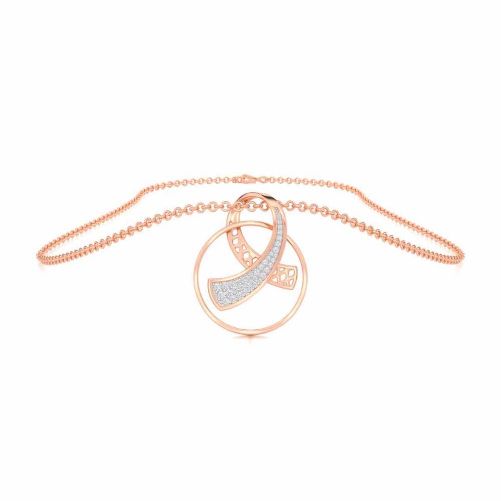 Anhati Silver Pendant - Rose Gold - Image 3