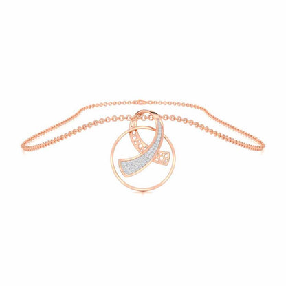 Anhati Silver Pendant - Rose Gold - Image 3