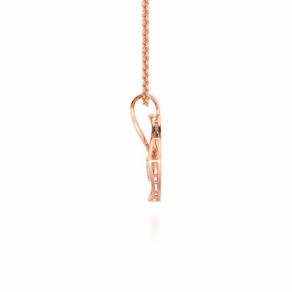 Anhati Silver Pendant - Rose Gold - Image 4
