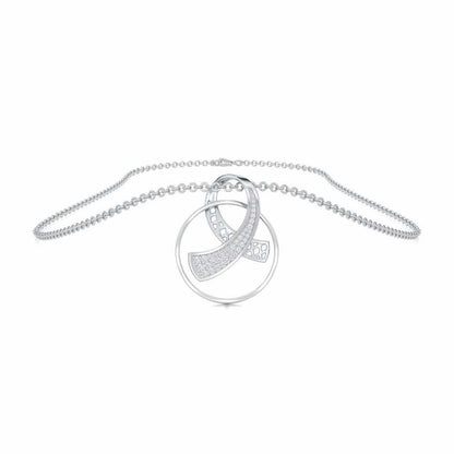 Anhati Silver Pendant - White Gold - Image 3