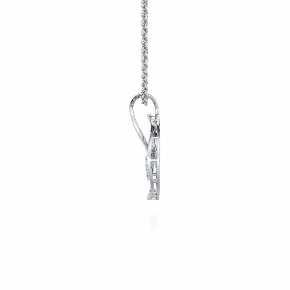 Anhati Silver Pendant - White Gold - Image 4