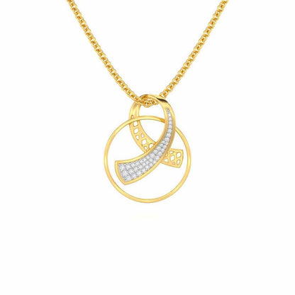 Anhati Silver Pendant - Yellow Gold - Image 1