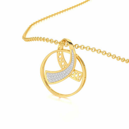 Anhati Silver Pendant - Yellow Gold - Image 2