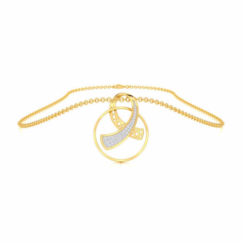 Anhati Silver Pendant - Yellow Gold - Image 3