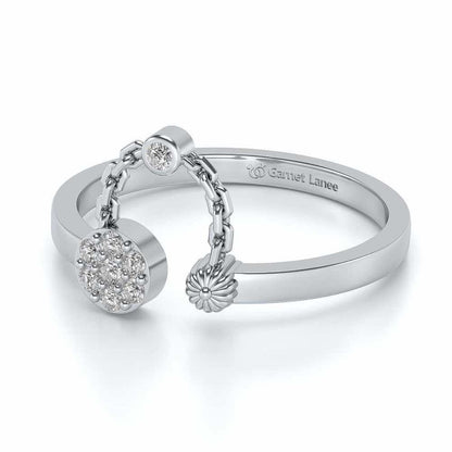 Anika Silver Ring - White Gold - Image 2