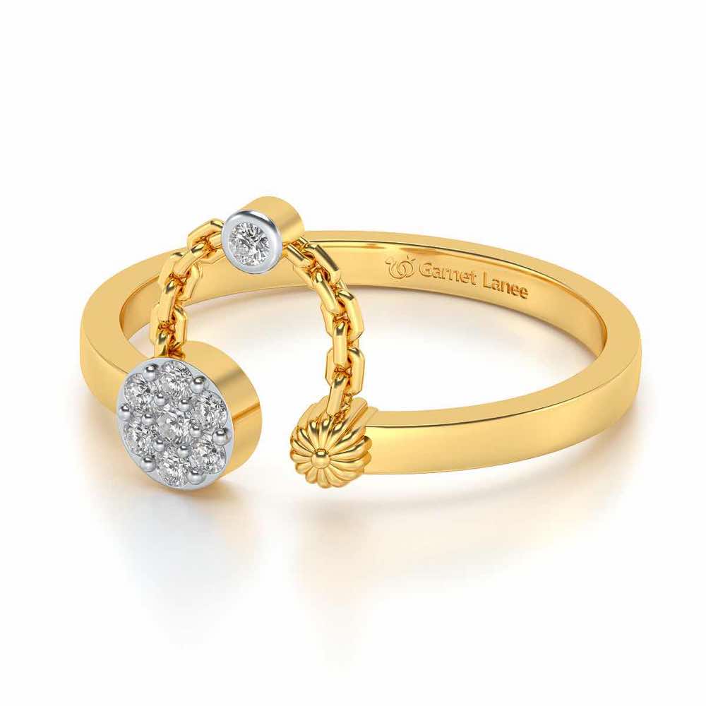 Anika Silver Ring - Yellow Gold - Image 2
