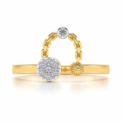 Anika Silver Ring - Yellow Gold - Image 4