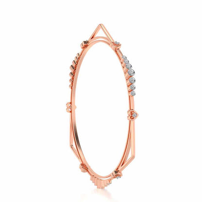 Antares Silver Bangles - Rose Gold - Image 3