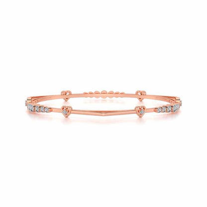 Antares Silver Bangles - Rose Gold - Image 4