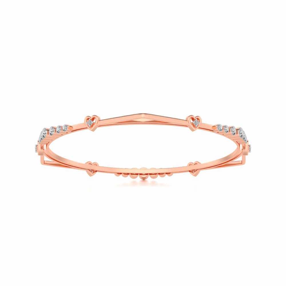 Antares Silver Bangles - Rose Gold - Image 5