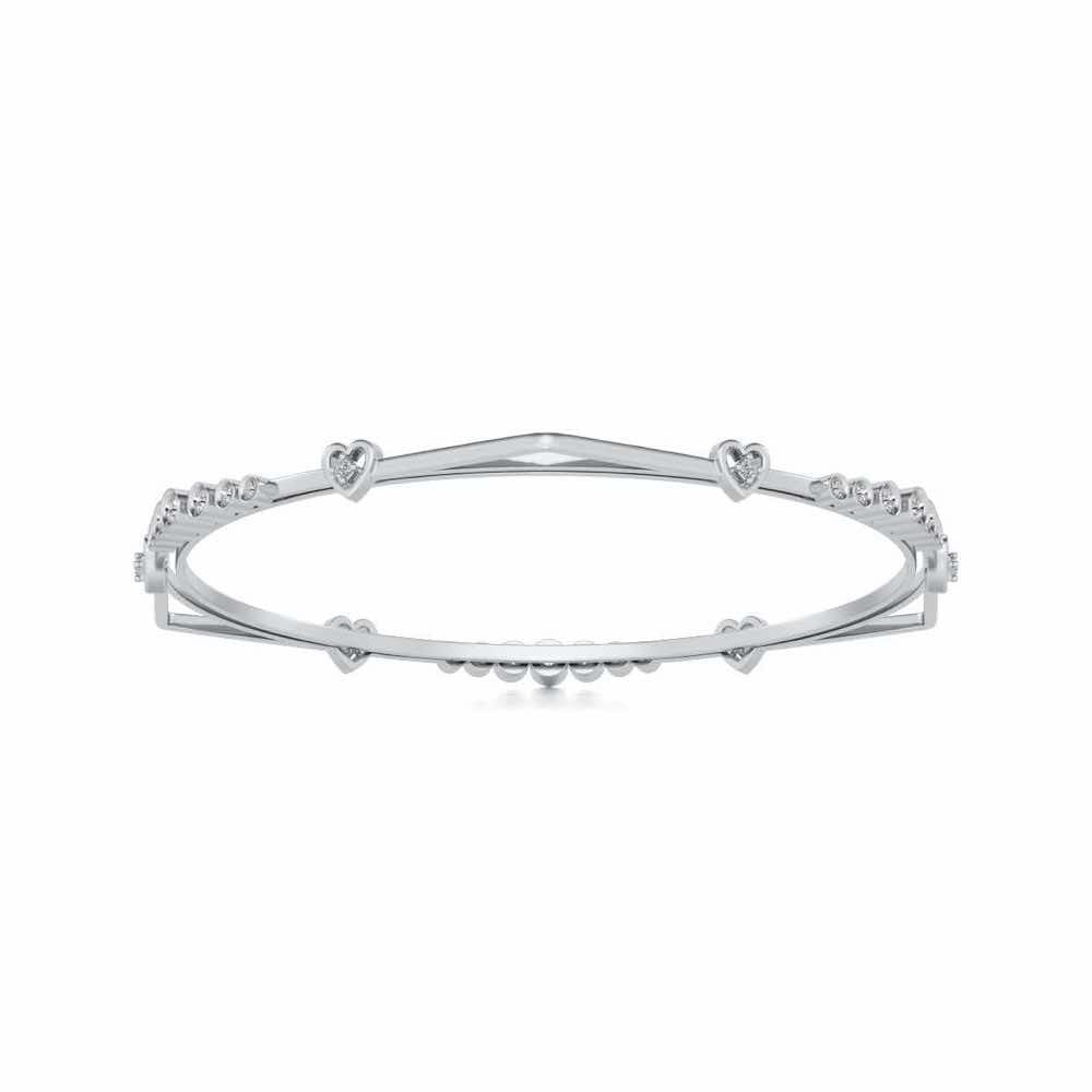 Antares Silver Bangles - White Gold - Image 5