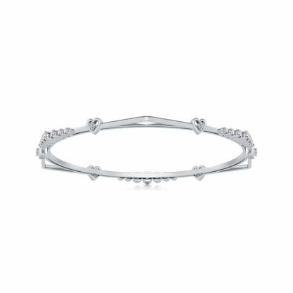 Antares Silver Bangles - White Gold - Image 5