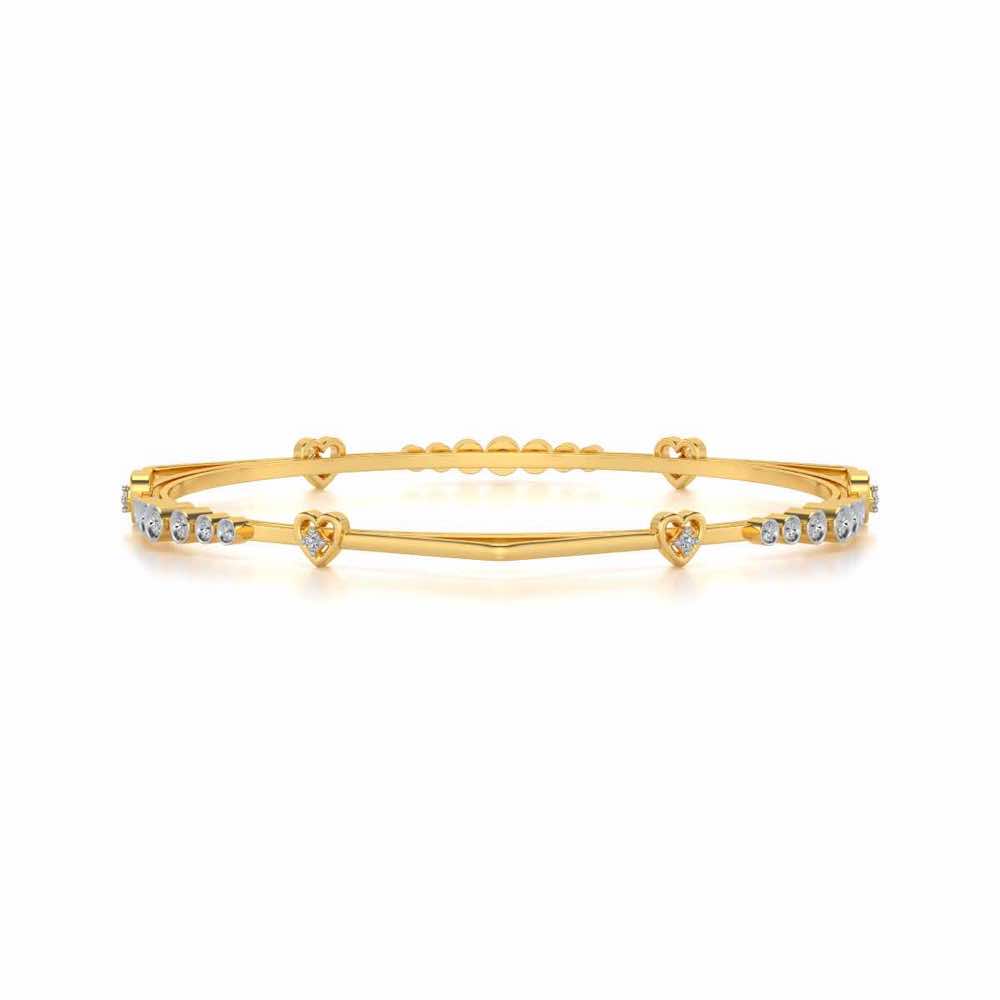 Antares Silver Bangles - Yellow Gold - Image 4