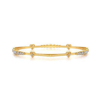 Antares Silver Bangles - Yellow Gold - Image 4