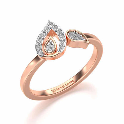 Anvi Silver Ring - Rose Gold - Image 1