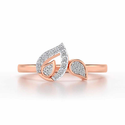 Anvi Silver Ring - Rose Gold - Image 4