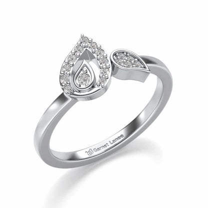 Anvi Silver Ring - White Gold - Image 1
