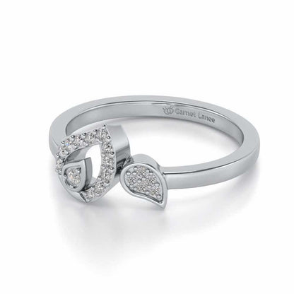 Anvi Silver Ring - White Gold - Image 2