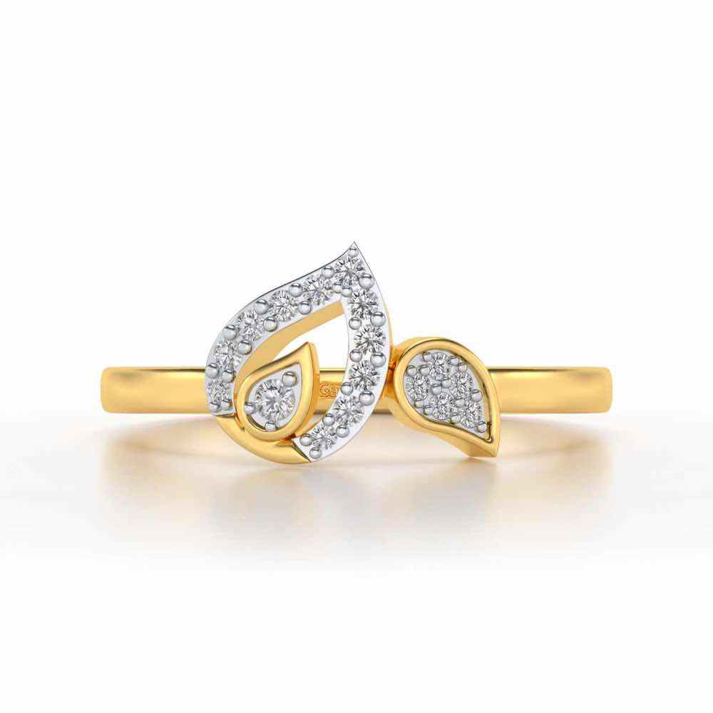 Anvi Silver Ring - Yellow Gold - Image 4