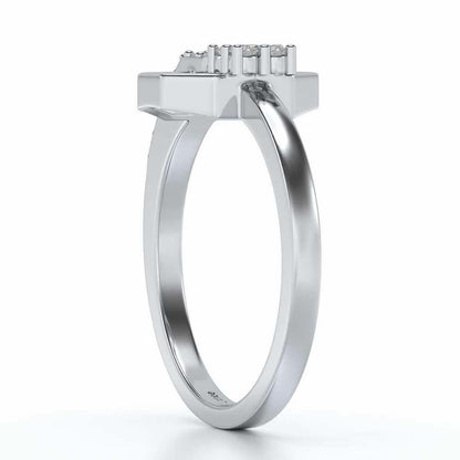 Anya Silver Ring - White Gold - Image 3