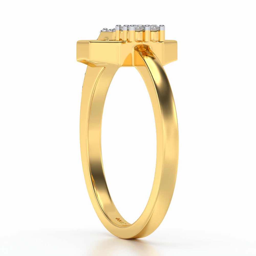 Anya Silver Ring - Yellow Gold - Image 3
