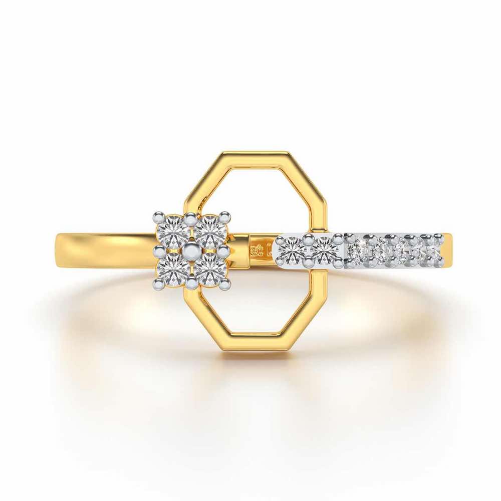 Anya Silver Ring - Yellow Gold - Image 4