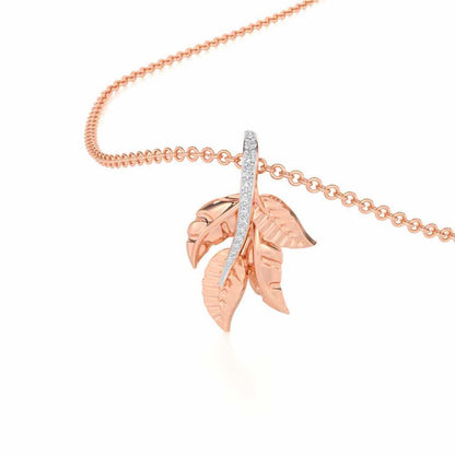Apex Autumn Silver Pendant - Rose Gold - Image 2