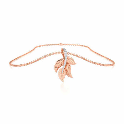 Apex Autumn Silver Pendant - Rose Gold - Image 3