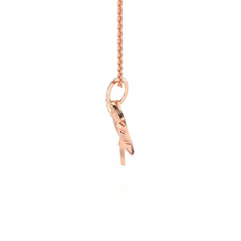 Apex Autumn Silver Pendant - Rose Gold - Image 4