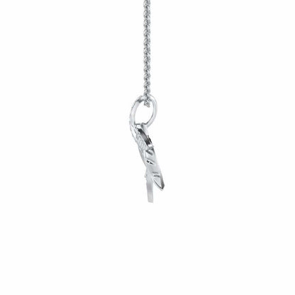 Apex Autumn Silver Pendant - White Gold - Image 4