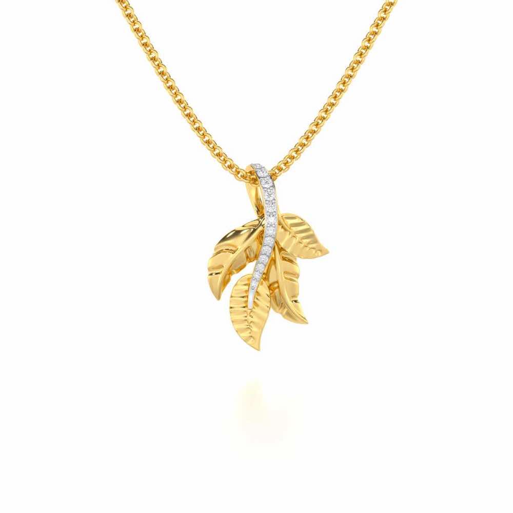 Apex Autumn Silver Pendant - Yellow Gold - Image 1