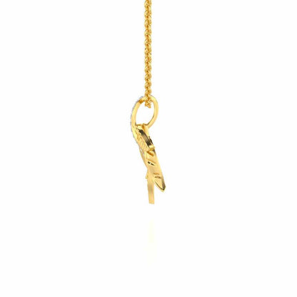 Apex Autumn Silver Pendant - Yellow Gold - Image 4