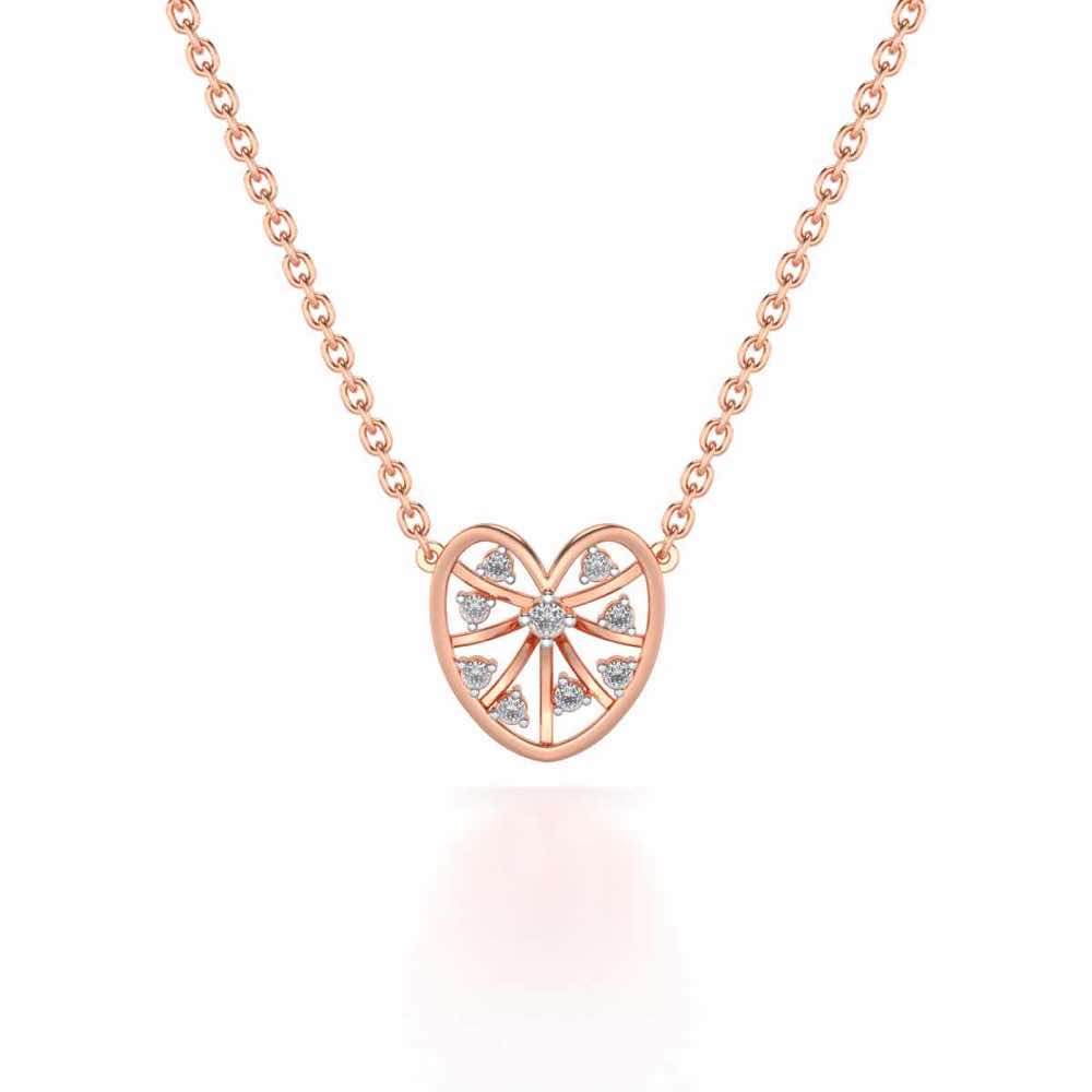 Apple Eye Silver Pendant - Rose Gold - Image 2