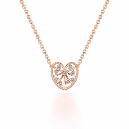 Apple Eye Silver Pendant - Rose Gold - Image 2